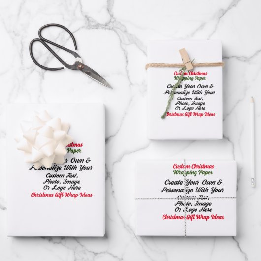 デザイナーラッピング紙-カスタムギフトラッピングシート ラッピングペーパーシート (正面)