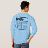 デザイナーラベル Tシャツ (裏面フル)