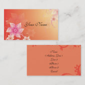 デザイナーレディースプロファイルおよび/または名刺 名刺 (正面/裏面)