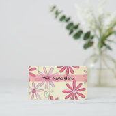 デザイナーレディースプロファイルカードテンプレート 名刺 (スタンド正面)