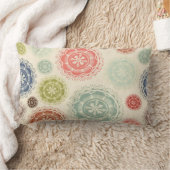 デザイナーヴィンテージは両側のクリスマスのギフトを印刷しました ランバークッション (ブランケット)