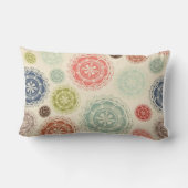 デザイナーヴィンテージは両側のクリスマスのギフトを印刷しました ランバークッション (裏面)