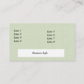 デザイナー写真の名刺のテンプレート 名刺 (裏面)