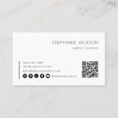 デザイナー名刺スキャンQRコード 名刺 (裏面)