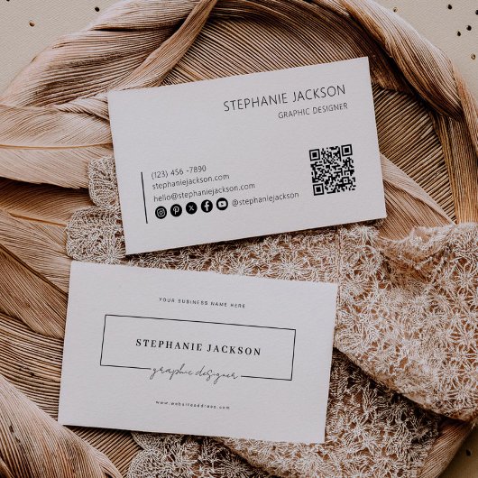 デザイナー名刺スキャンQRコード 名刺