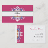 デザイナー名刺:: カラフルな華麗さ 名刺 (正面/裏面)