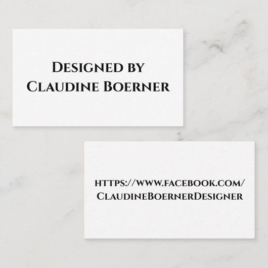 デザイナー名刺 名刺 (正面/裏面)