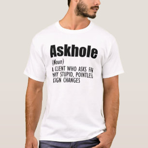デザイナー定義 – アスクホール Tシャツ