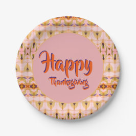 デザイナー感謝祭紙デコール7 ペーパープレート