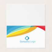 デザイナー折り畳みカード 名刺 (外部フラット)