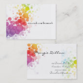 デザイナー抽象的なプロフィールカード 名刺 (正面/裏面)