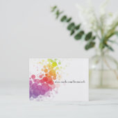 デザイナー抽象的なプロフィールカード 名刺 (スタンド正面)