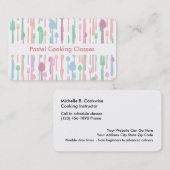 デザイナー料理の学校の名刺 名刺 (正面/裏面)