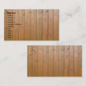 デザイナー木の塀の名刺 名刺 (正面/裏面)