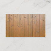デザイナー木の塀の名刺 名刺 (裏面)