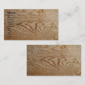 デザイナー木製の穀物の名刺 名刺 (正面/裏面)