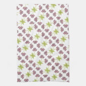 デザイナー梅フローラライム付きタオル キッチンタオル (縦)