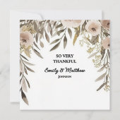 デザイナー水彩花サンキューカード サンキューカード (正面)