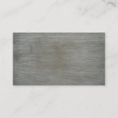 デザイナー灰色の納屋の木製の穀物の名刺 名刺 (裏面)