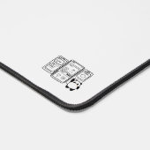 デザイナー用モノクロエキスパートデスクマット デスクマット (コーナー)