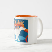 デザイナー白くまのコーヒー・マグ ツートーンマグカップ (正面右)