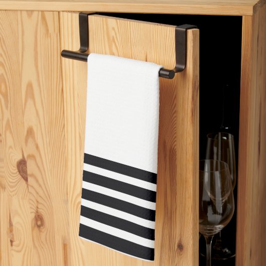 デザイナー白黒 キッチンタオル (三つ折り)