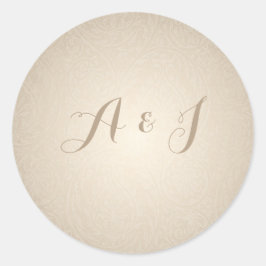 デザイナー結婚式招待状封筒ステッカー ラウンドシール