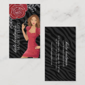 デザイナー美容師の名刺 名刺 (正面/裏面)