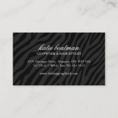 デザイナー美容師の名刺 名刺 (裏面)