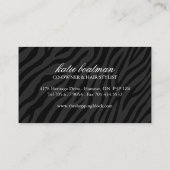 デザイナー美容師の名刺 名刺 (裏面)