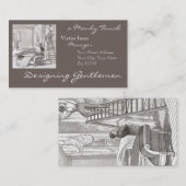 デザイナー装飾者のためのビクトリアンなインテリア 名刺 (正面/裏面)