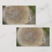 デザイナー造園の切り株の取り外しの名刺 名刺 (正面/裏面)