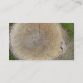 デザイナー造園の切り株の取り外しの名刺 名刺 (裏面)