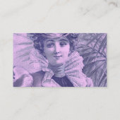 デザイナー、洋品店のためのヴィンテージのファッションカード 名刺 (裏面)