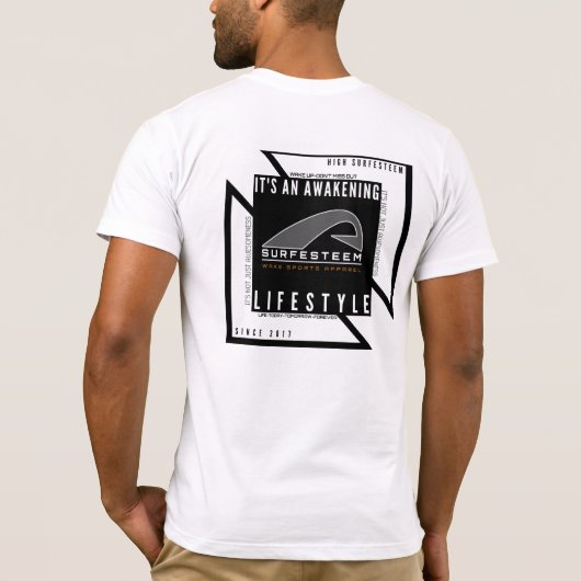 デザイナーTシャツ、SURFESTEEM_APPARELのブランド Tシャツ (裏面)