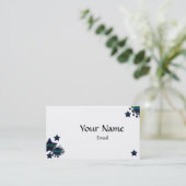 デザイナ用プロファイルカードテンプレート 名刺 (スタンド正面)