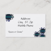 デザイナ用プロファイルカードテンプレート 名刺 (裏面)