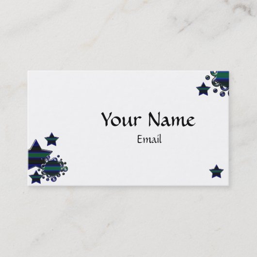 デザイナ用プロファイルカードテンプレート 名刺 (正面)