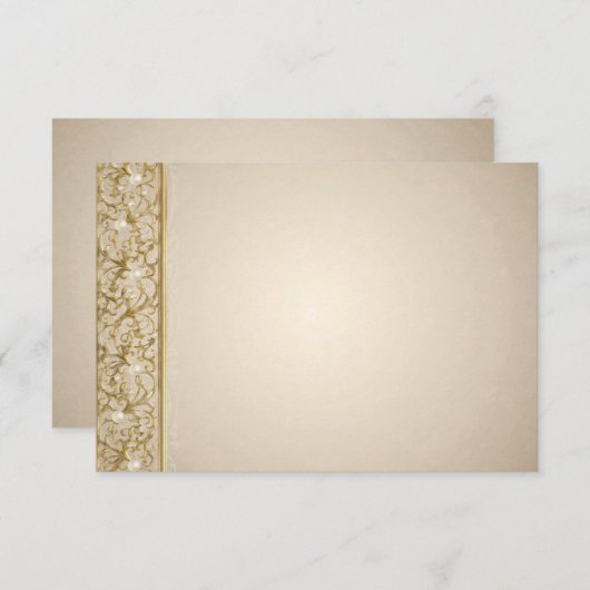 デザイナ結婚式招待状挿入カード 招待状 (正面/裏面)