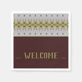 デザイファンシーンパターン（の模様が）あるタ紙カクテル スタンダードカクテルナプキン