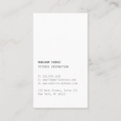 デザイミニマルナモダン・スクライブル・オレンジ 名刺 (裏面)