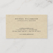 デザイミニマルナモダン・スクライブル・サークルII 名刺 (裏面)