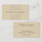 デザイミニマルナモダン・スクライブル・サークルII 名刺 (正面/裏面)