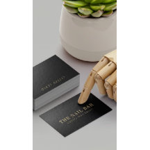 デザイモダンナーブミニマルラック&金ゴールドエンボス文字