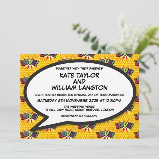 デザイモダンナーラブおもしろい漫画結婚ズ 招待状 (スタンド正面)