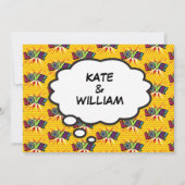 デザイモダンナーラブおもしろい漫画結婚ズ 招待状 (裏面)