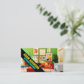 デザイモダンナー（ステージングホームリビングQR）デコレータ 名刺 (スタンド正面)