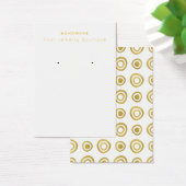 デザイモダンナ金ゴールド円イヤリング表示カード (デスク)