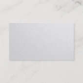 デザイモダンンタミニマルーホワイト&金ゴールドエンボス文字 名刺 (裏面)