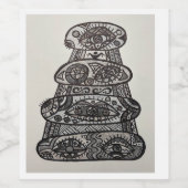 デザイユニークナーワインボトル ワインラベル (シングルラベル)